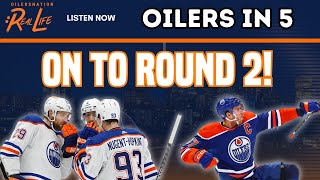 The Oilers beat the Kings and are moving onto Round 2