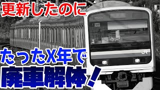 【8年たたずで房総半島209系に廃車も？】早すぎる209系の廃車2選！