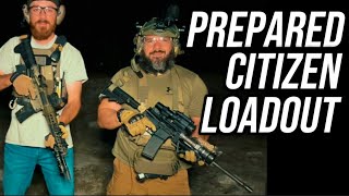 Civilian Chest Rig, Rifle, And Helmet Setup