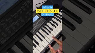 Whole Step On Piano | Music Theory | Piano Tutorial | Keyboard Tutorial | Musician #shorts