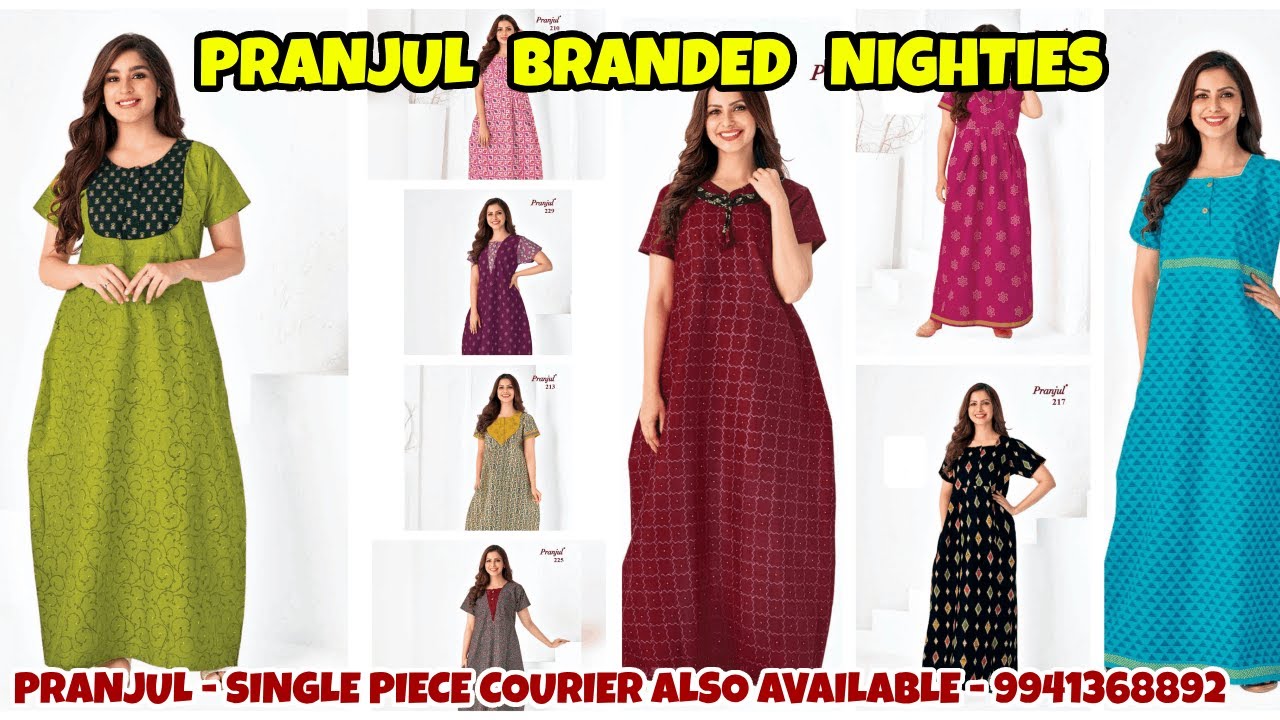 Angelina Cotton Nighties Branded Good Quality Night Gown Buy Online  Shopping In India