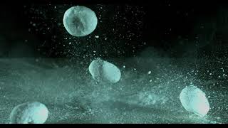 Doughnuts Falling And Bouncing In Ultra Slow Motion 1,500 Fps On A Reflective Surface