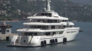 Motor Yacht GRACE leaving Monaco (video #6)