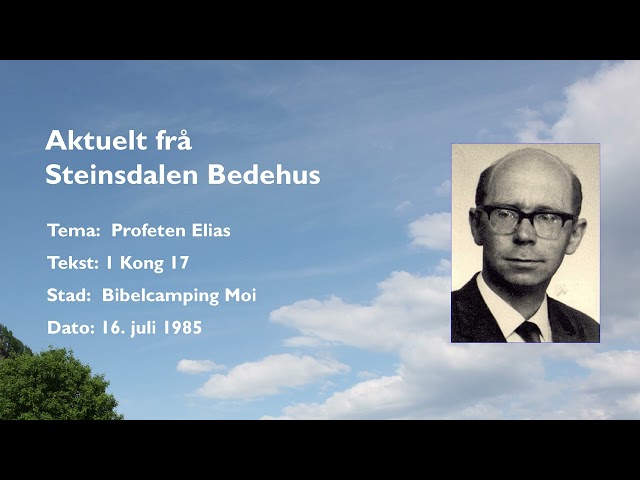 Dag Risdal: Profeten Elias