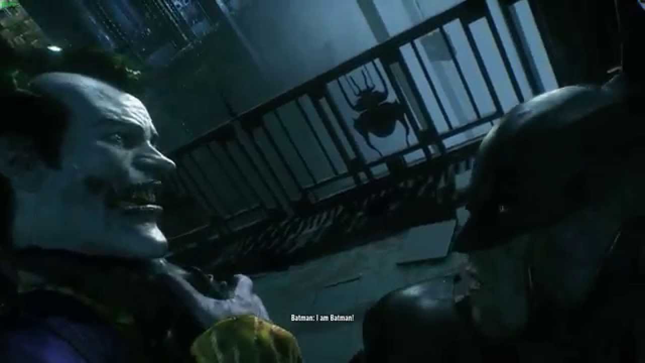 Batman: Arkham Knight - Batman unmasked + Joker fight. - YouTube