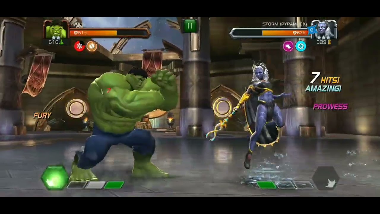 Marvel Contest of Champions Hulk VS Storm - YouTube