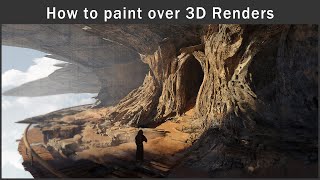 How to Paint Over 3D Renders?
