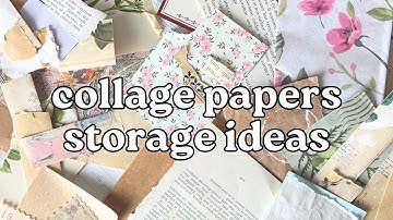 How I organise scrap papers and ephemera for junk journaling