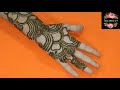 Arabic  shaded henna design for front hand 79 zara mehendi art