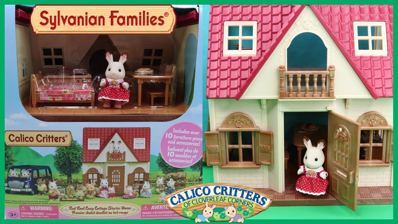 Calico Critters Sylvanian Families Red Roof Cozy Cottage Starter