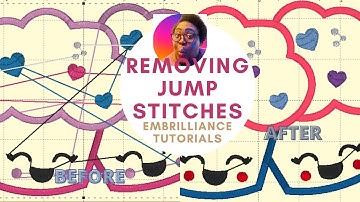 Embrilliance Essentials: Removing Jump Stitches #embroidery #howto #embrilliance #vlogs