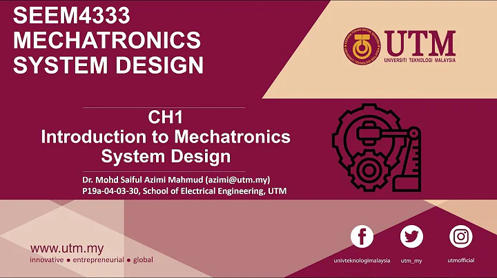 Mechatronics System Design (SEEM4333) - Chapter 1 (Part 2)