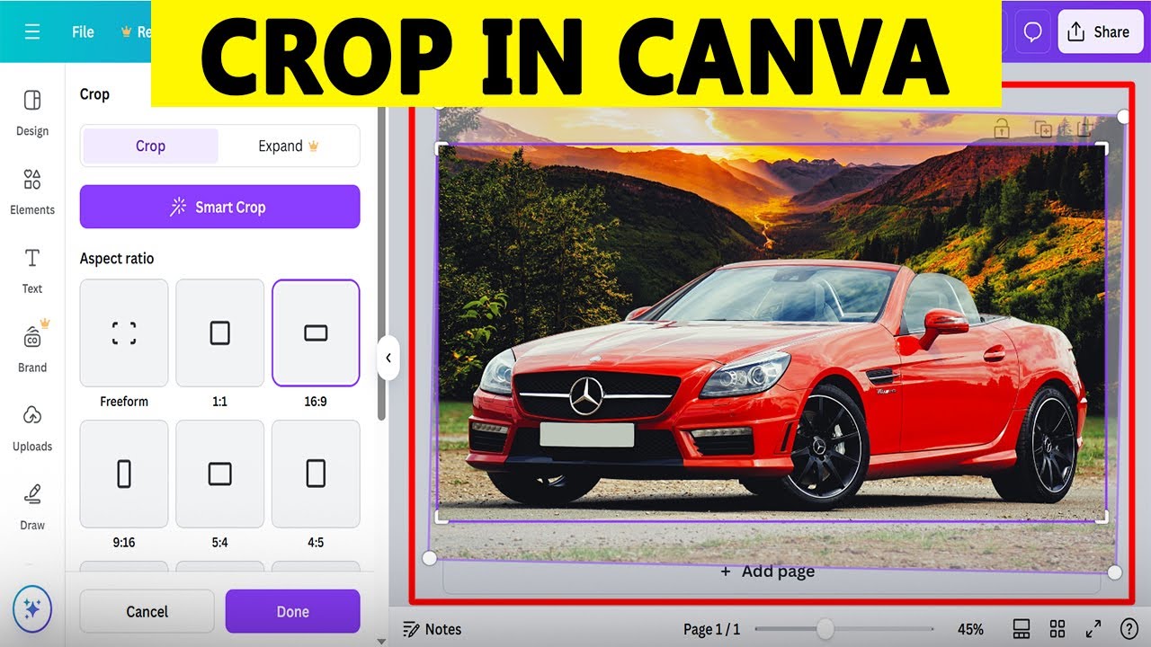 How To Crop in Canva - YouTube