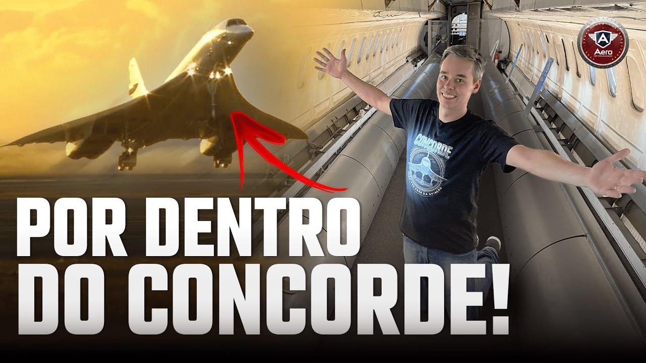 Entramos no CONCORDE! POR DENTRO do jato SUPERSÔNICO mais FAMOSO da HISTÓRIA