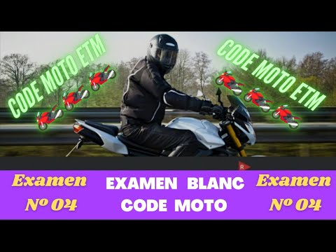 Code Examen blanc N°4 ETM code moto 2024 