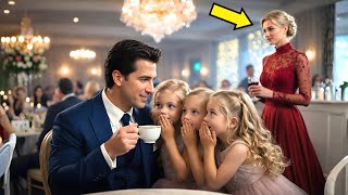 “FINJA QUE VOCÊ É NOSSO PAI” — SUSSURRARAM AS TRIGÊMEAS AO MILIONÁRIO… E O RESTAURANTE PAROU