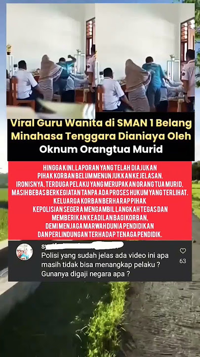 viral guru wanita di aniaya oleh orang tua murid