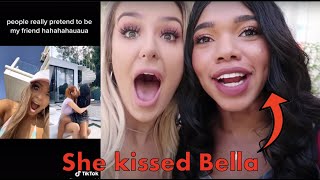 tana mongeau CALLS OUT teala for being fake (after kiss with bella thorne)