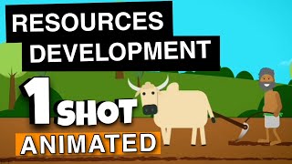 Resources & development ONE SHOT ANIMATION - Class 10 geography chapter 1 NCERT @padhleakshay