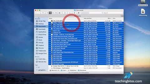 Select and de-select multiple files on your computer