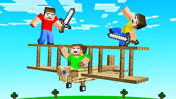 FLYING HUNTERS vs SPEEDRUNNER! (Minecraft)