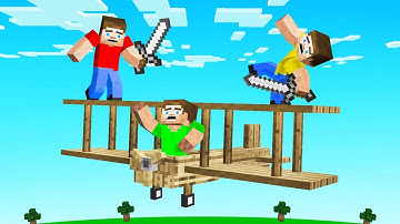 FLYING HUNTERS vs SPEEDRUNNER! (Minecraft)