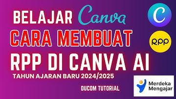 CARA MUDAH  MEMBUAT RPP DI CANVA AI GRATIS