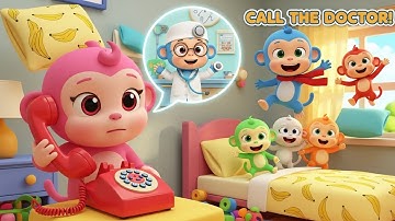 Five Little Monkeys Jumping on the Bed 🐵🛏️ | Kids Nursery Rhyme & Baby Song | AnnysKidsWorld