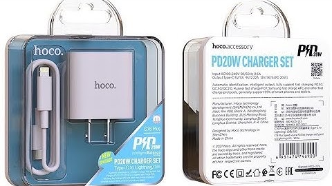 KHUI HỘP BỘ SẠC HOCO C76 PLUS 20W (CHÍNH HÃNG)
