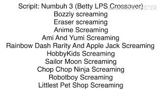 Scripit Numbuh 3 Betty Lps Crossover