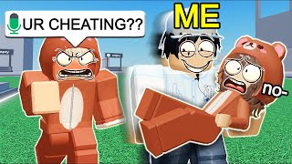 Breaking Up ONLINE DATERS In Roblox VOICE CHAT!