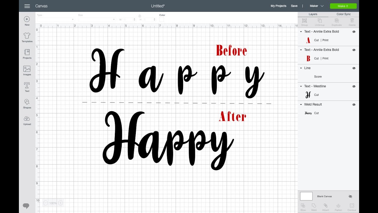 How To Connect Cursive Fonts In Cricut Design Space Youtube
