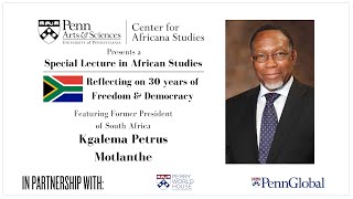 Special Lecture In African Studies With Kgalema Petrus Motlanthe 