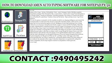 Auto Typing Software for Notepad PX  px