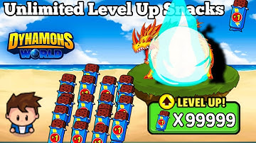 How to get Unlimited Level Up Snacks in dynamons world 😍 || unlimited level up snacks Trick 🤔