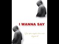 I WAANA SAY #sadsong #foruyou #shorts