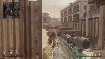 CoD MWR QUICKSCOPING 1v1 vs TEK TOM