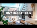 Scandi-Boho Styled Tiny House Tour | Attefallshus | Sweden