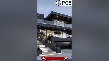Contemporary Villa  –  Front Elevation Showcase #shorts