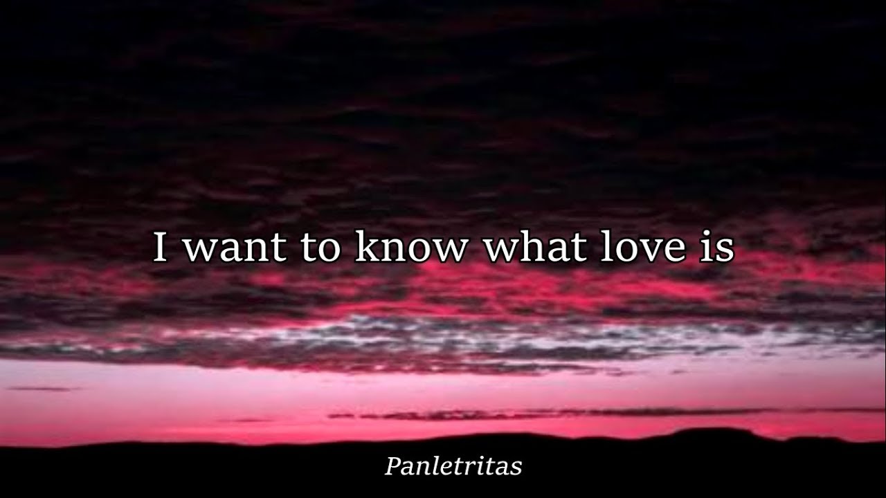 I Want to Know What Love Is - Foreigner / Subtitulado al español - YouTube