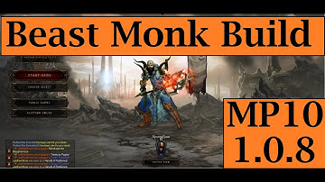 Diablo 3 - MP10 Build - Cant Touch Me - Beast Monk Build 1.0.8