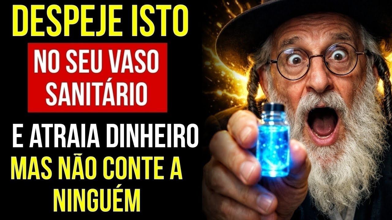 SEJA RICO! Despeje ISTO no seu VASO SANITÁRIO, Diga Adeus à Pobreza em 2026 – Sabedoria Judaica