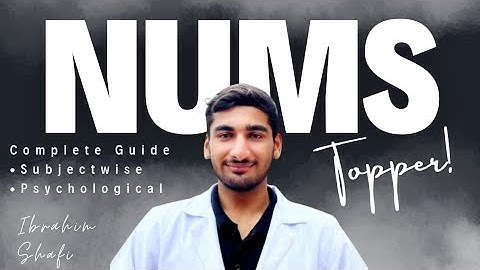 How I Got 1st Position In NUMS MDCAT ft. Ibrahim Shafi | Complete Guide