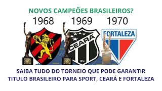 SAIBA COMO FOI A COPA NORTE NORDESTE QUE PODE DA TITULO DO BRASILEIRÃO PARA SPORT, CEARÁ E FORTALEZA