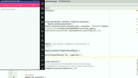 TabLayout using Fragments and viewpager