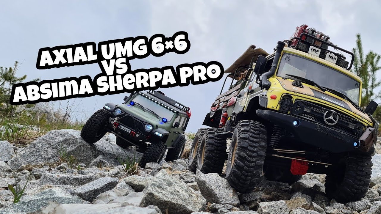 1/10 Scale Rc Axial Scx 10 iii UMG VS Absima Sherpa pro Rc Crawler