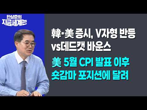 韓·美증시, V자형 반등vs데드캣 바운스ㅣ美 5월 CPI 발표 이후 숏감마 포지션에 달려ㅣ한상춘 한국경제신문 논설위원
