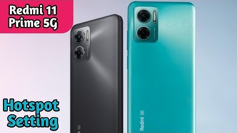 How To Enable Hotspot Setting In Redmi 11 Prime 5G,Hotspot Setting