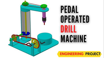 Design and Fabrication of Pedal Operated Drilling Machine |  Pedal Powered Drill |MECHANICAL PROJECT