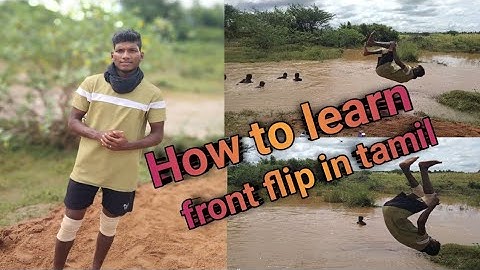 How to learn front flip | tamil | Michael mariyappan ❤...